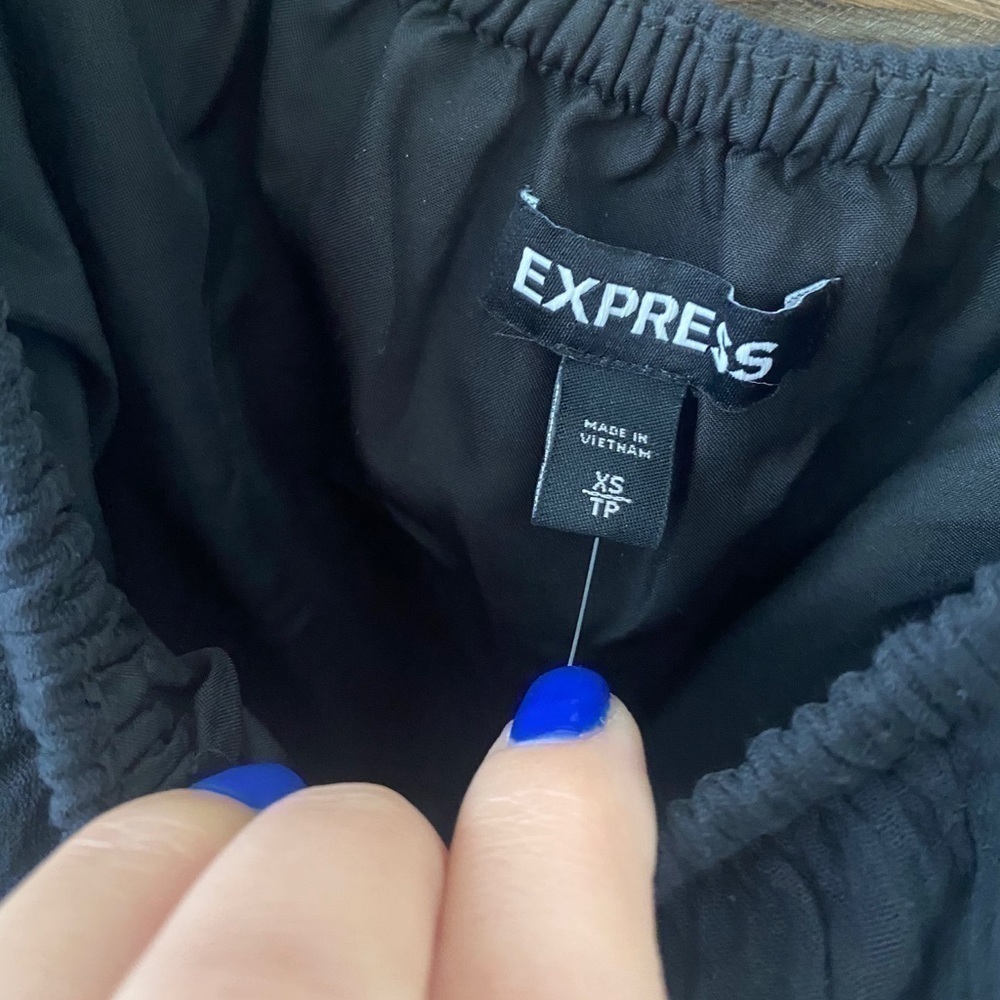 NWT black express strapless dress - Picture 8 of 8